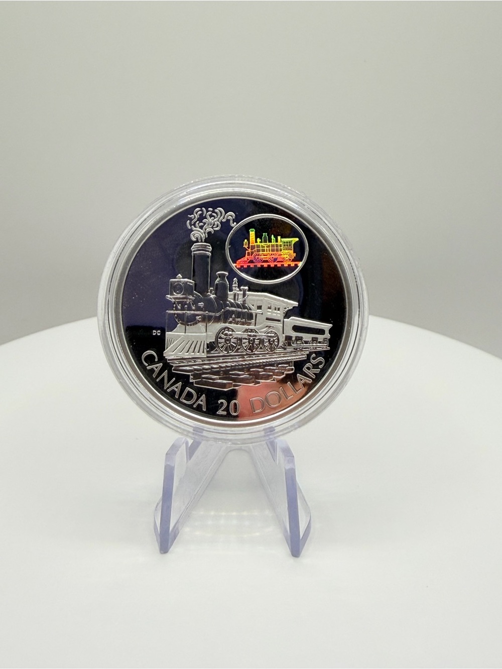 2001 Royal Canadian Mint $20 The Scotia Silver Hologram Coin Case with COA